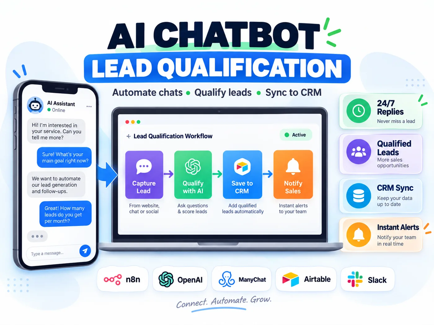 AI Chatbot & Lead Qualification Automation System